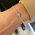 bracelet argent zodiaque chaine