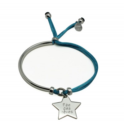 bracelet argent personnalise etoile