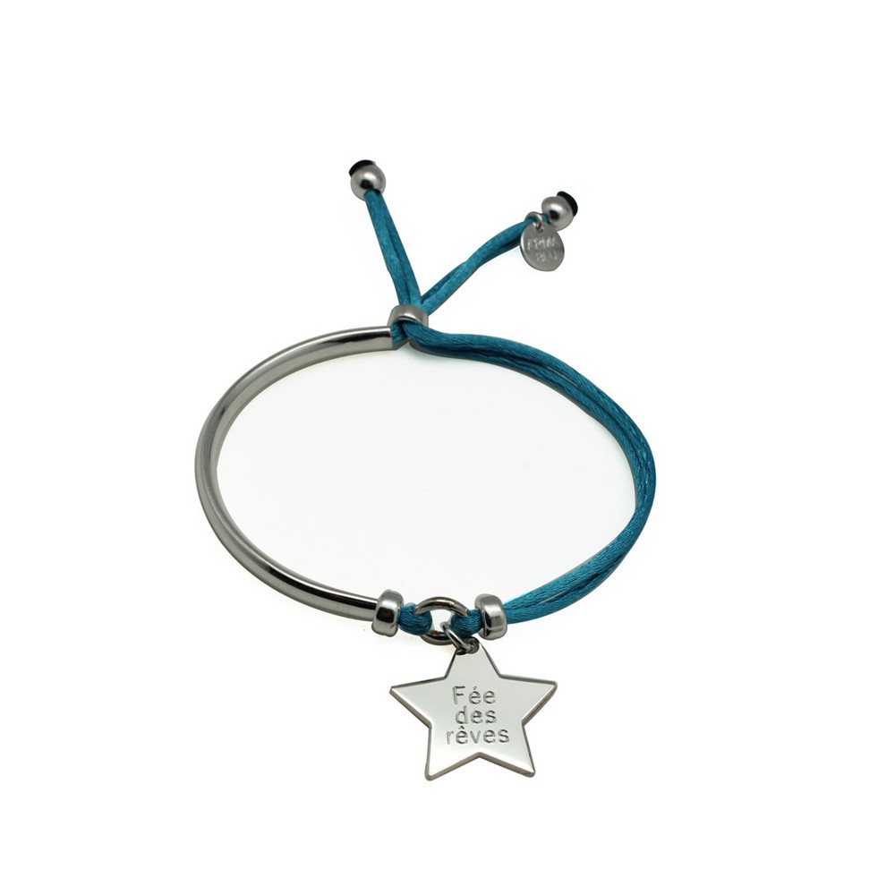bracelet argent personnalise etoile