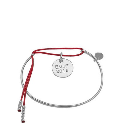 jonc argent médaille gravee