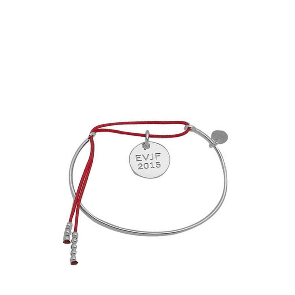 jonc argent médaille gravee