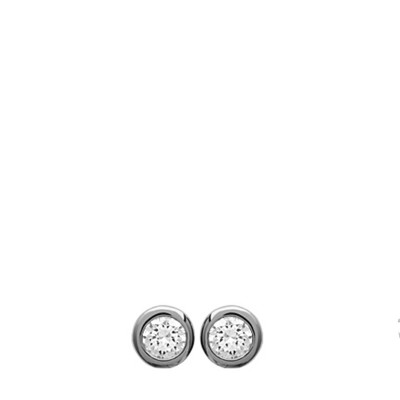 Boucles d'oreilles zirconium serti en argent