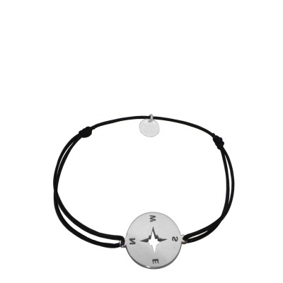 Bracelet enfant médaille points cardinaux en argent