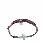 bracelet liberty croix personnalisee