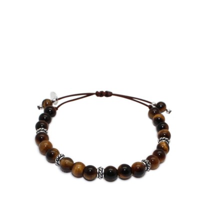 Bracelet perles pierre naturelle oeil de tigre