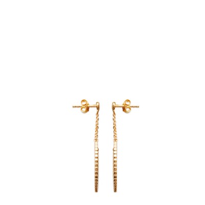 Boucles d'oreilles pendantes plaqué or