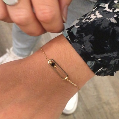 Bracelet boulier en plaqué or