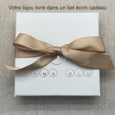 Bracelet demi jonc étoile gravée en argent
